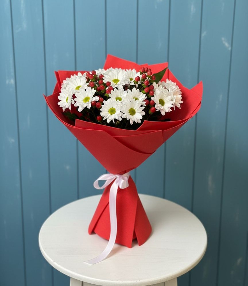 Букет цветов из: Хризантемы в Батуринской