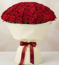 Букет 101 Красная роза Милано в Батуринской