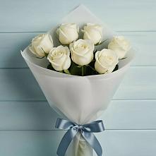 Букет 7 Белых роз Эдлесс Лав #REPLACE_PRED# Батуринской