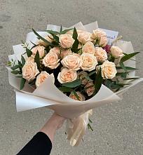 Букет Кремовые розы Латте в Батуринской