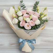 Букет цветов из:  Лизиантусы в Батуринской