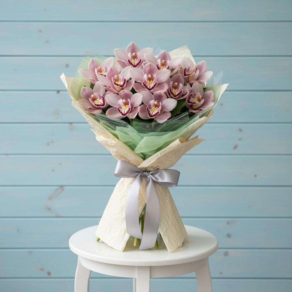 Букет цветов из: Орхидеи и Розы в Батуринской