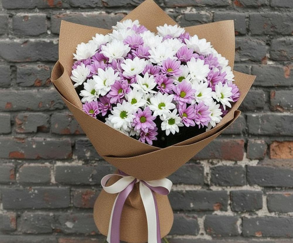 Букет цветов из: Хризантемы в Батуринской