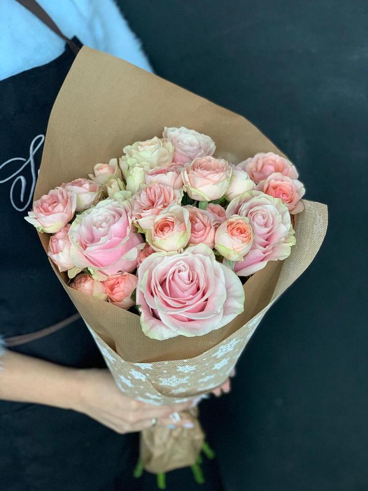 Букет цветов из: Хризантемы и Розы в Батуринской