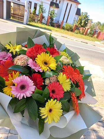 Букет цветов из: Герберы в Батуринской
