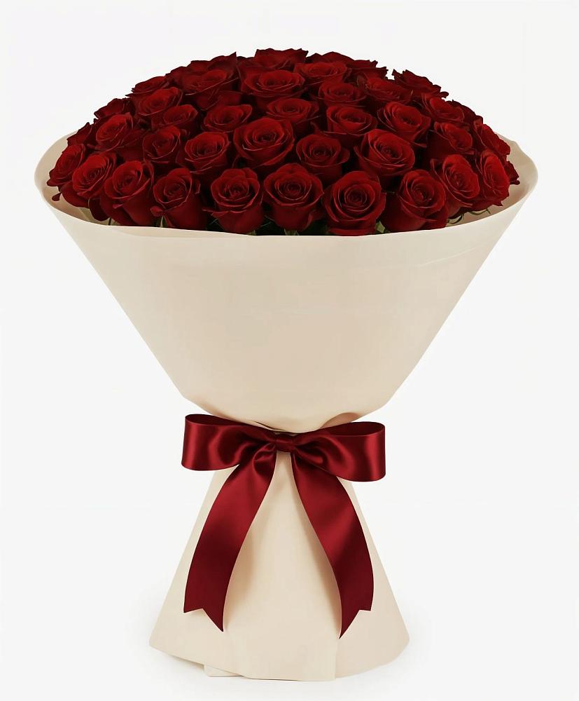 Букет 101 Бордовая роза Блэк Бакарра в Батуринской