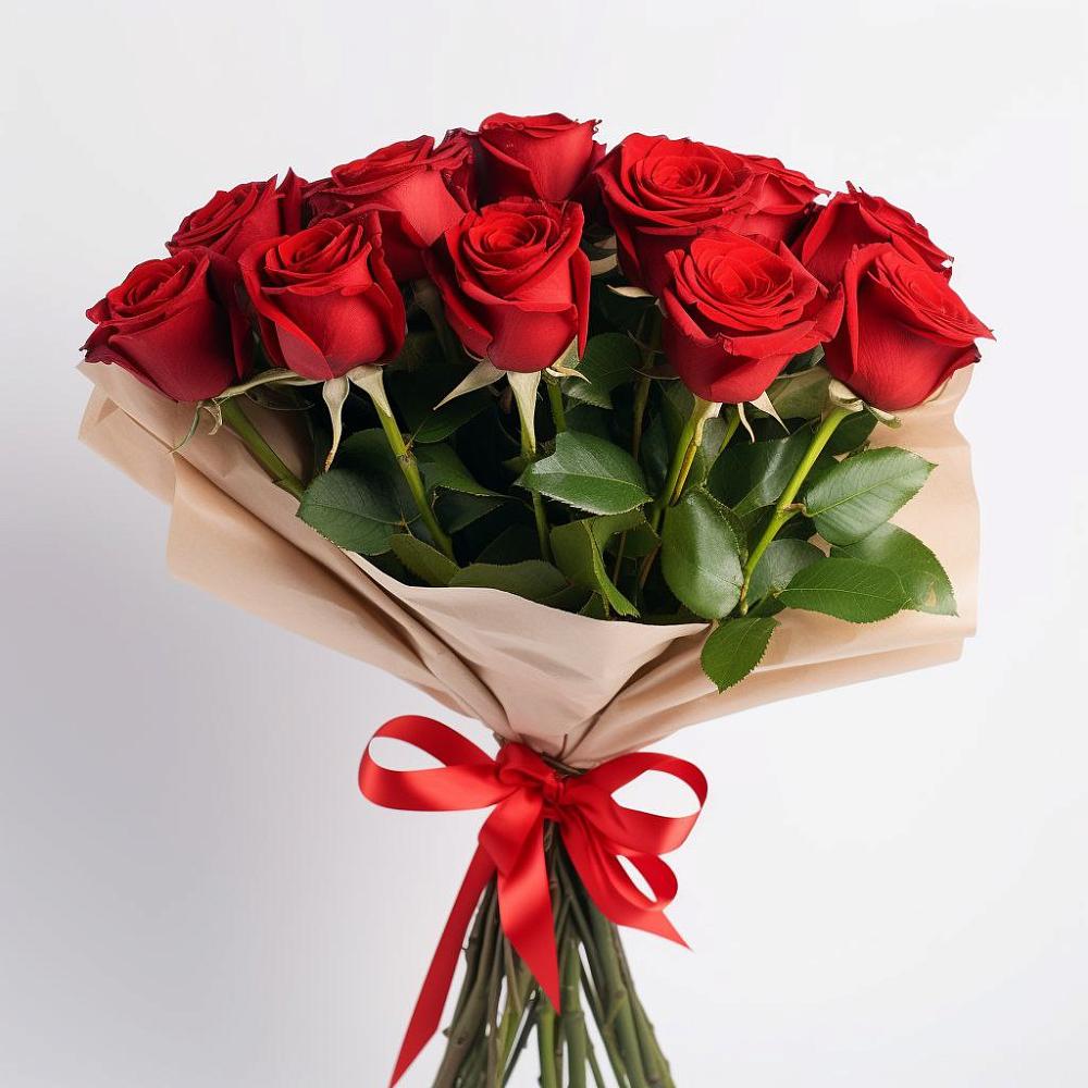 Букет 11 Красных роз Эдлесс Лав в Батуринской